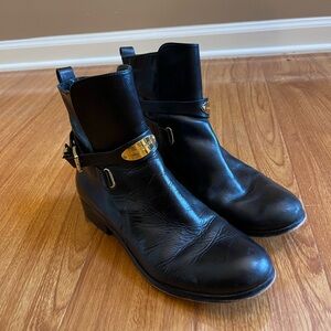 Black Leather Michael Kors boots